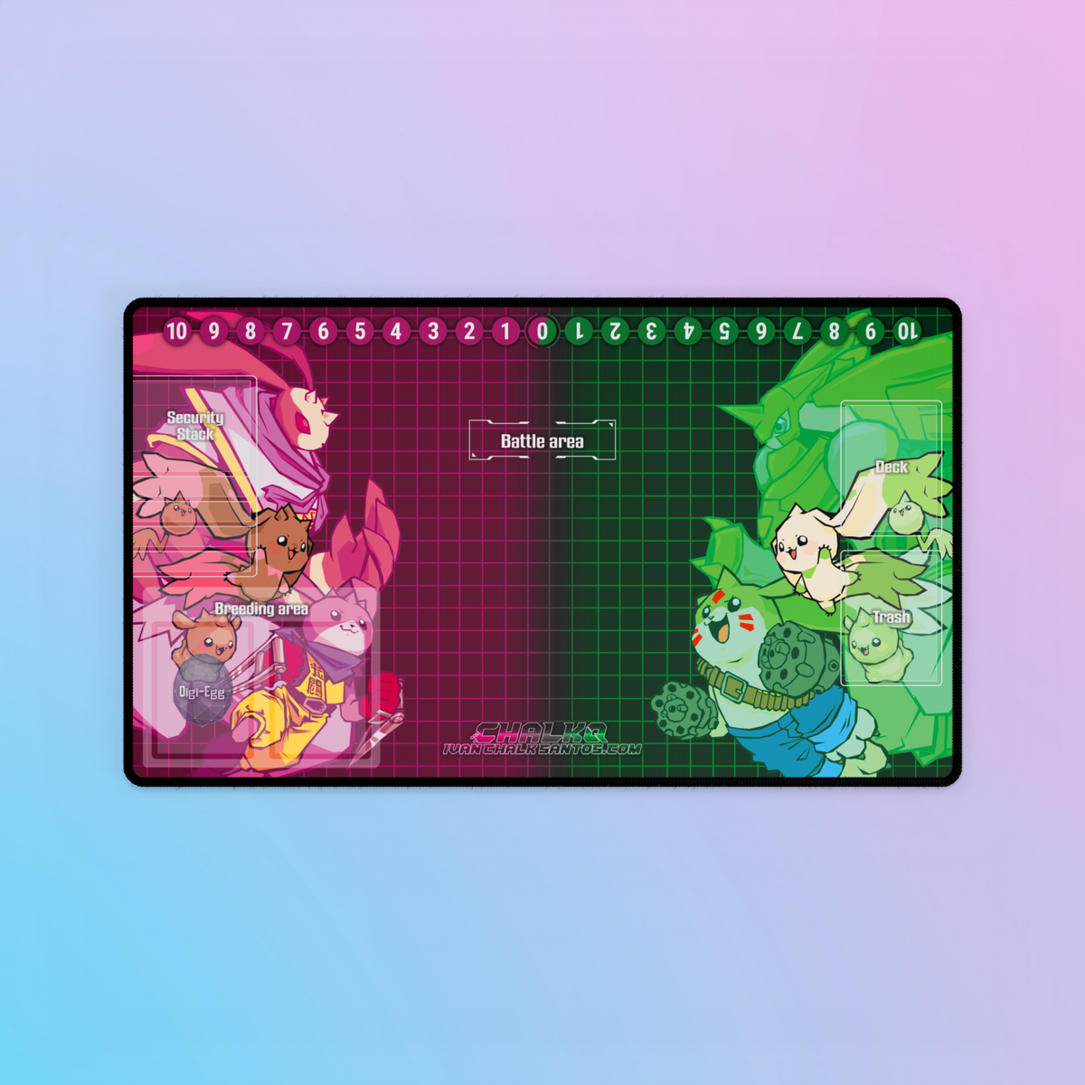 Terriermon & Lopmon Playmat